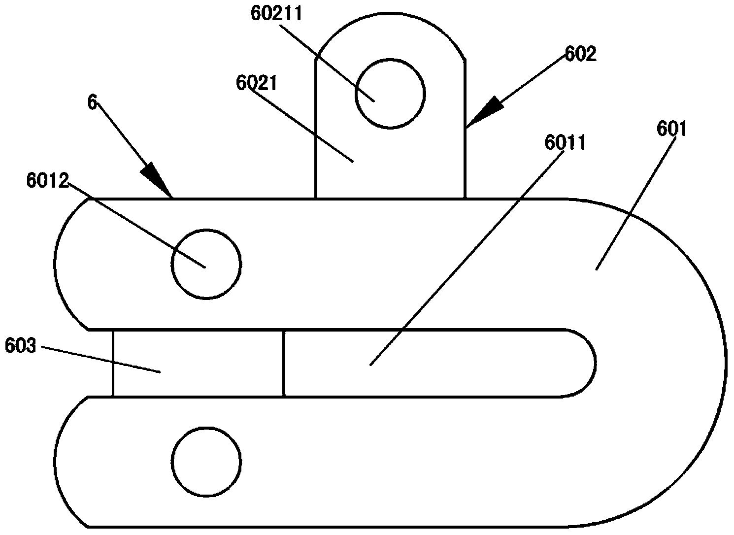 Tackle fixing plate for overhead line stringing