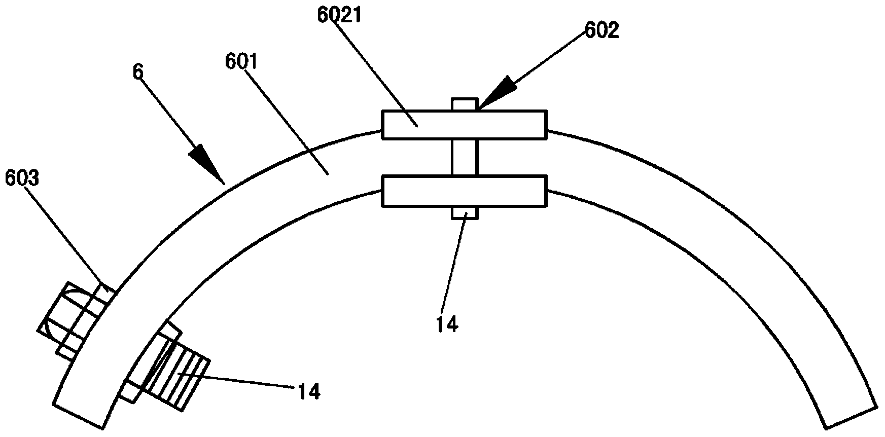 Tackle fixing plate for overhead line stringing