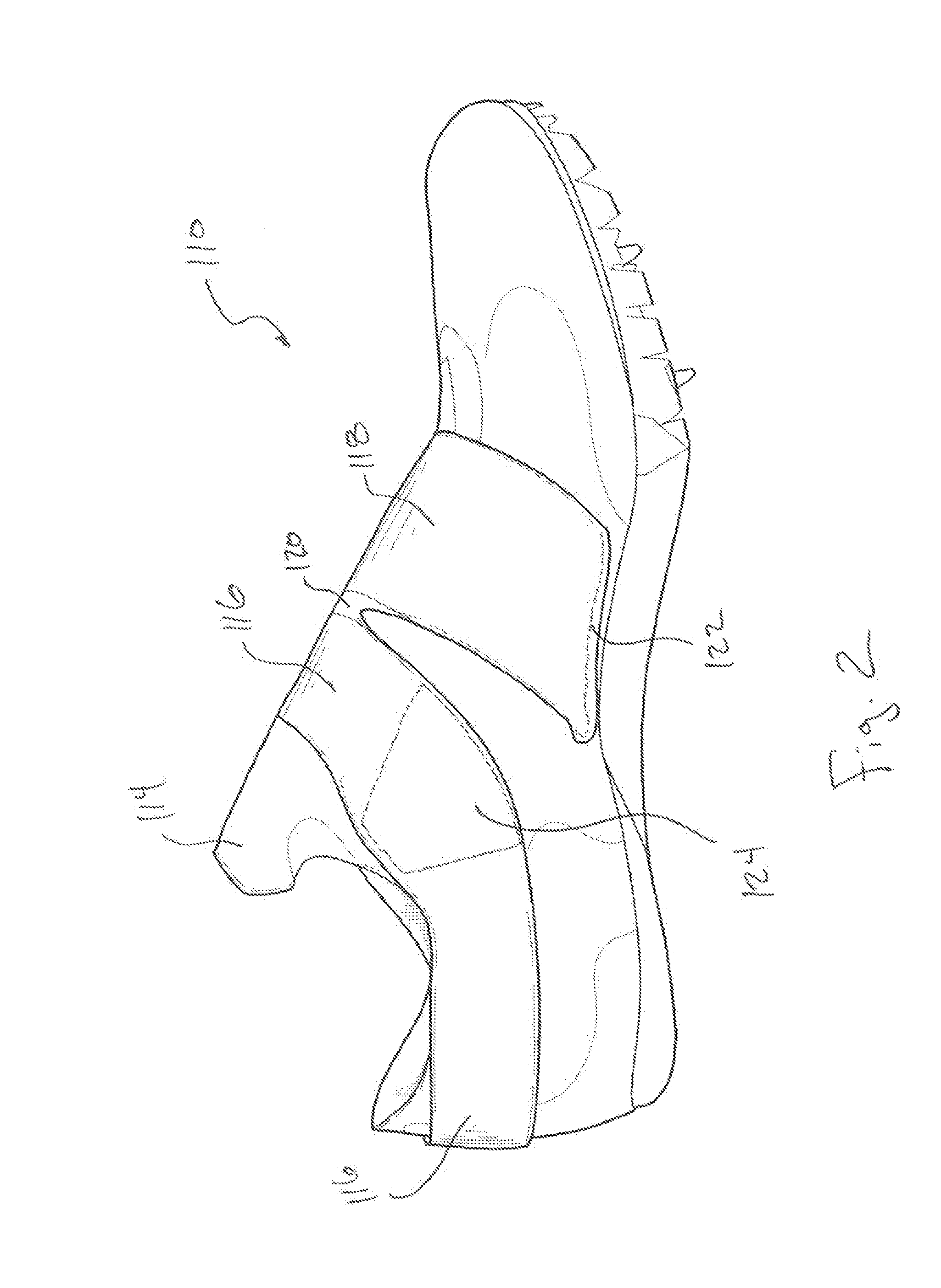 Closure system and/or shoe configurations for enhancing the performance of running shoes