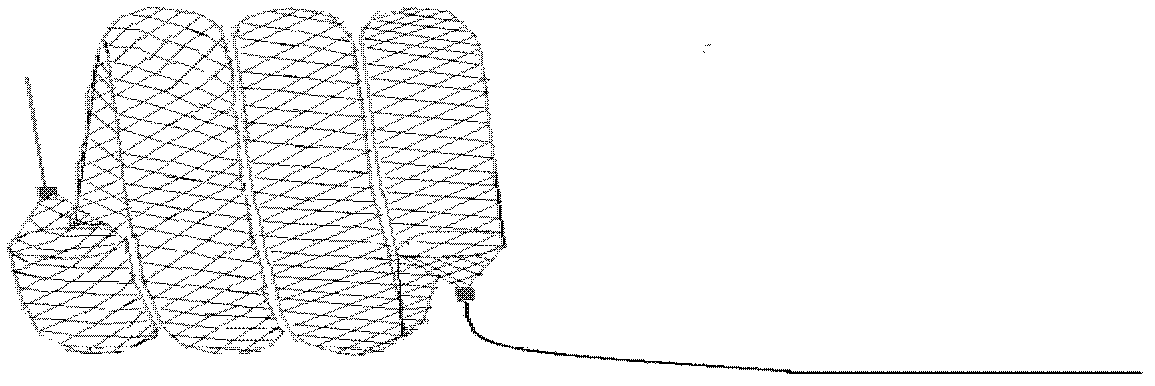 Mesh tubular spring for embolism and preparation method thereof