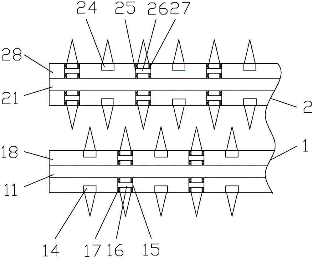 Different-well asynchronous water injecting oil extracting method for double fracturing horizontal wells through zipper-type crack distributing