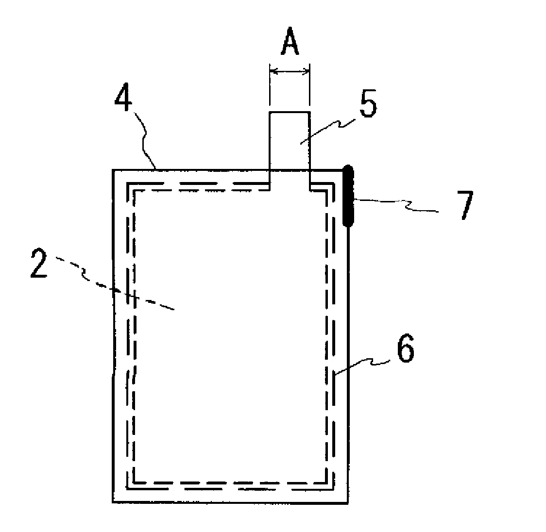 Stacked secondary battery