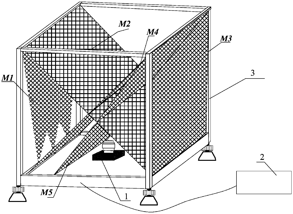 Integrated vertical target test device and test method for multiple targets