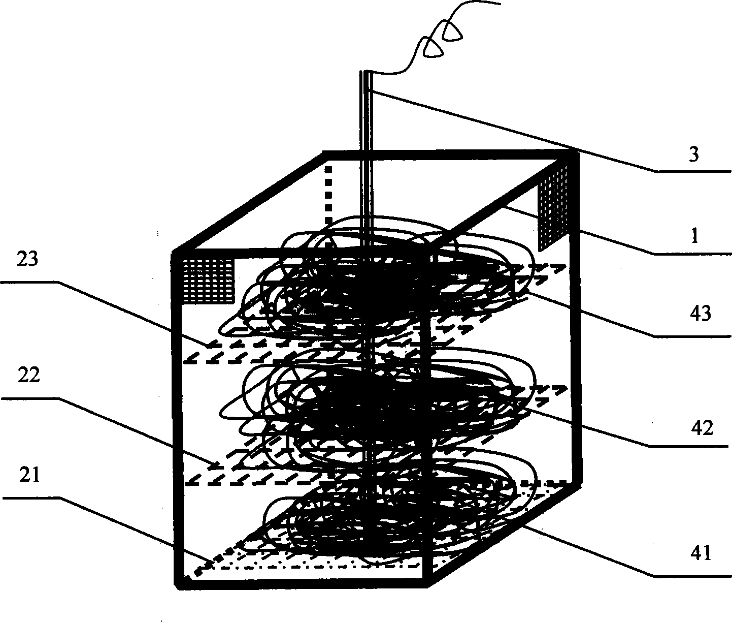 Method for reclaiming copper and aluminum form copper-clad aluminum wire waste material and anode device used for electrolysis equipment thereof