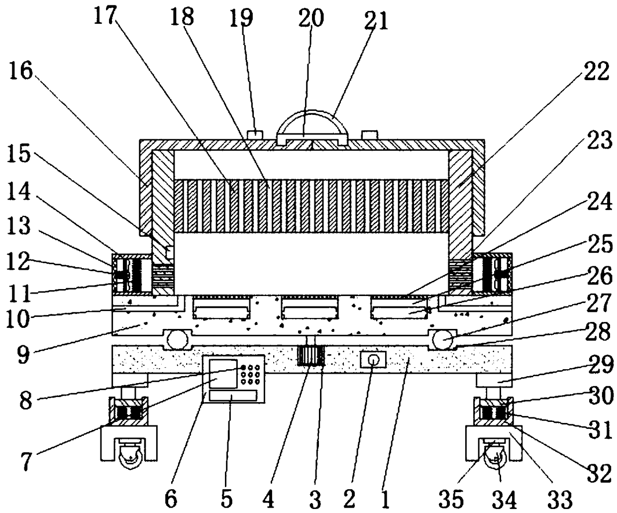 Convenient-to-adjust cutter storage device for intelligent furniture