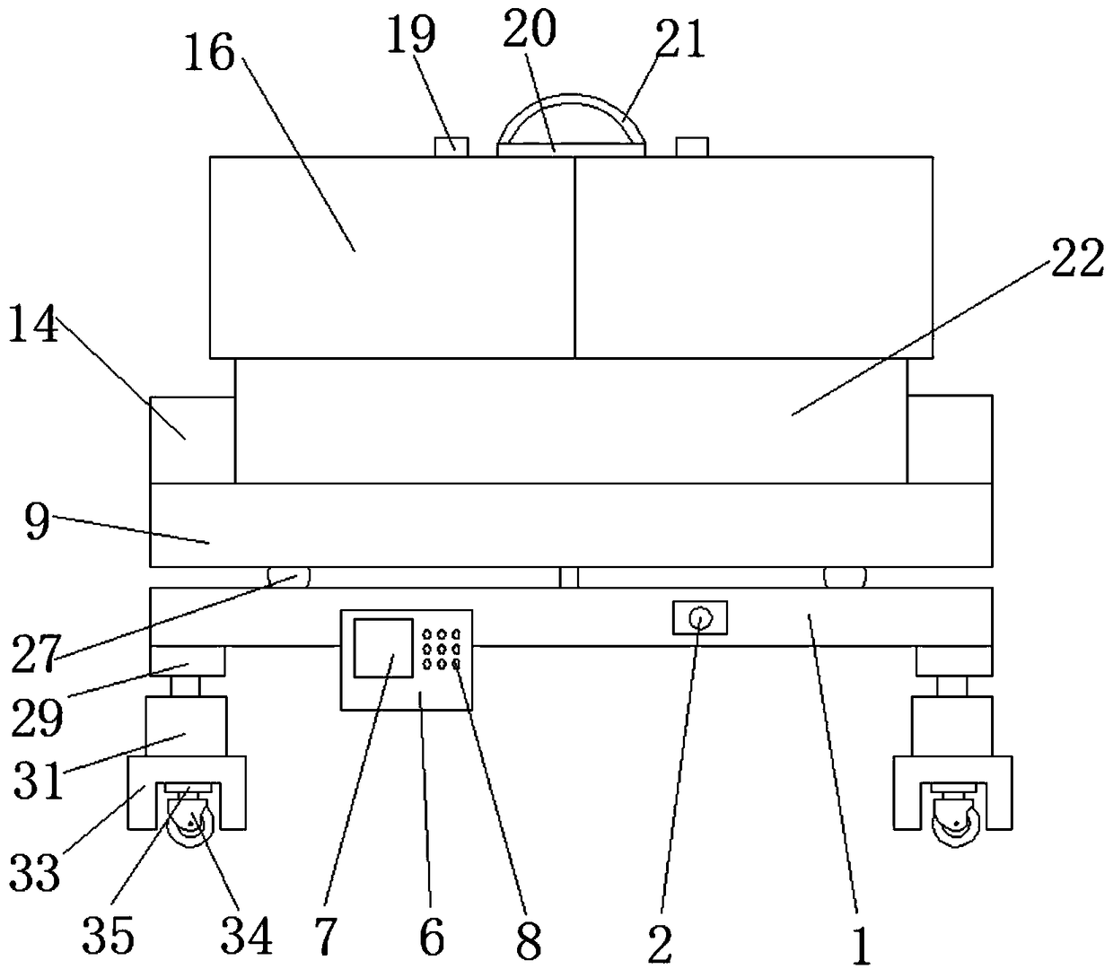 Convenient-to-adjust cutter storage device for intelligent furniture