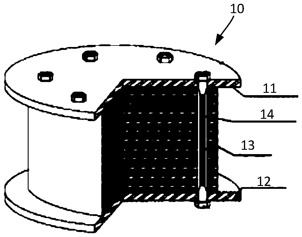 Tension-isolated bearings without additional lateral stiffness