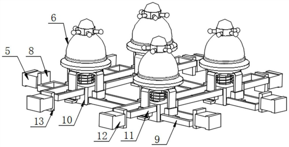 High-applicability mounting device applied to underground electromechanical equipment