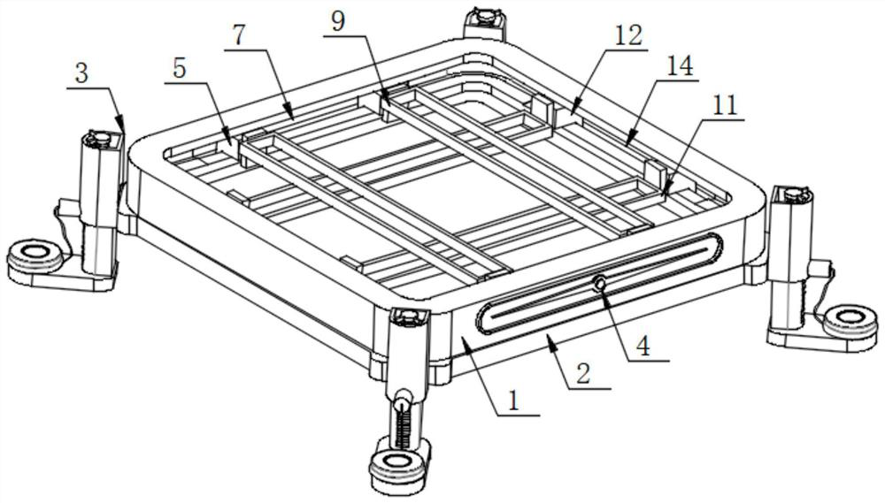 High-applicability mounting device applied to underground electromechanical equipment