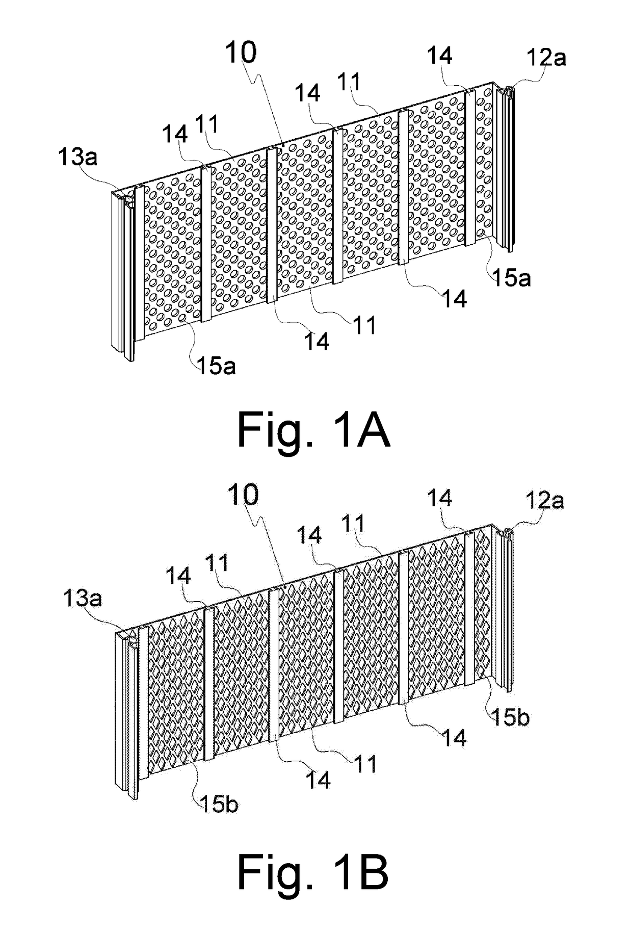 Modular, multiperforated permanent formwork construction system for reinforced concrete