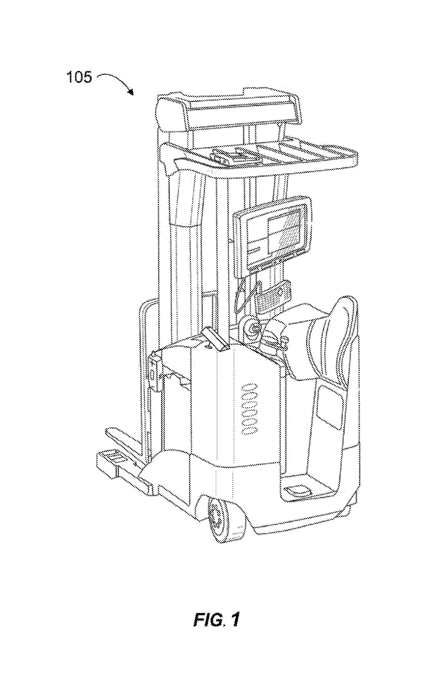 Industrial vehicle positioning system and method