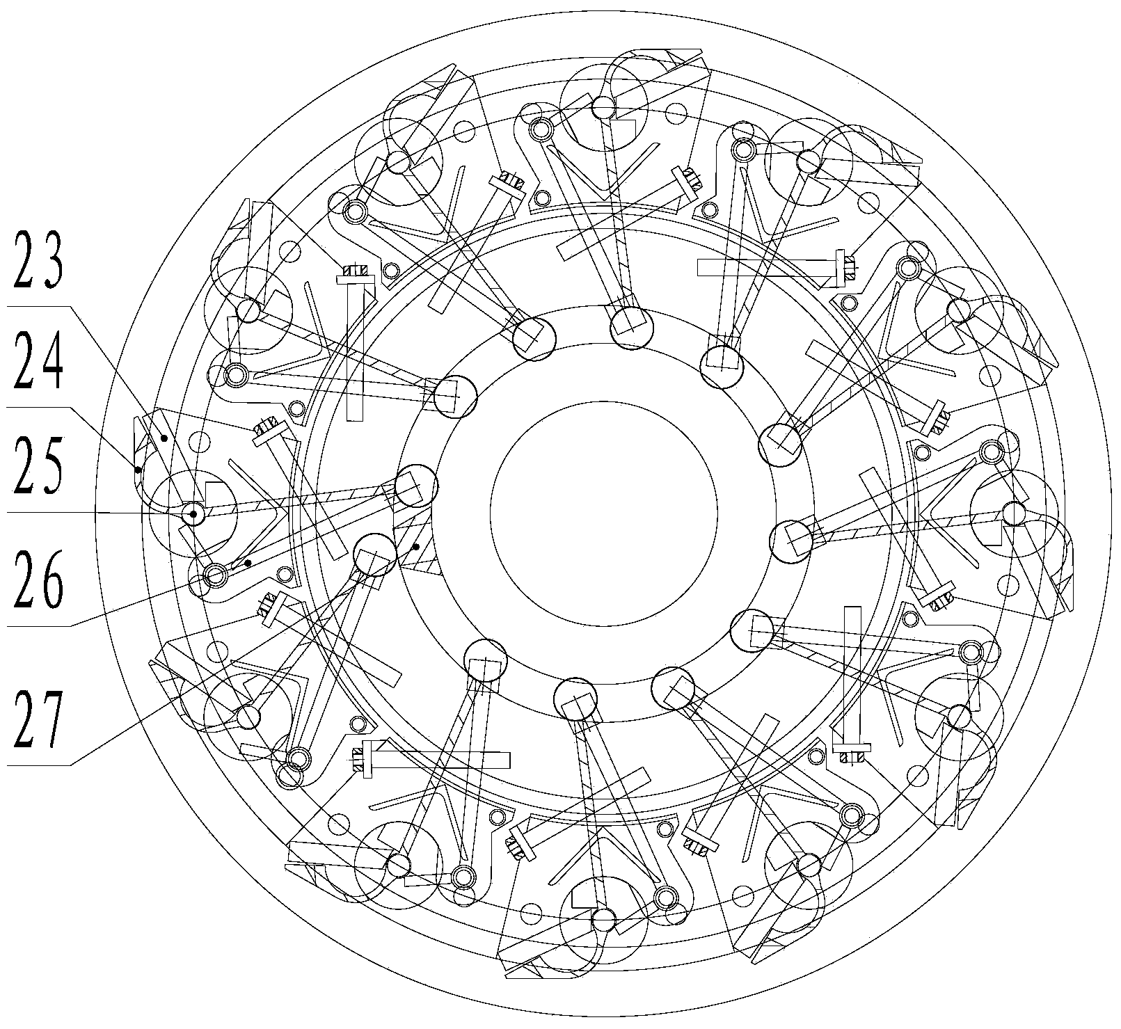 Full-automatic hole punching method