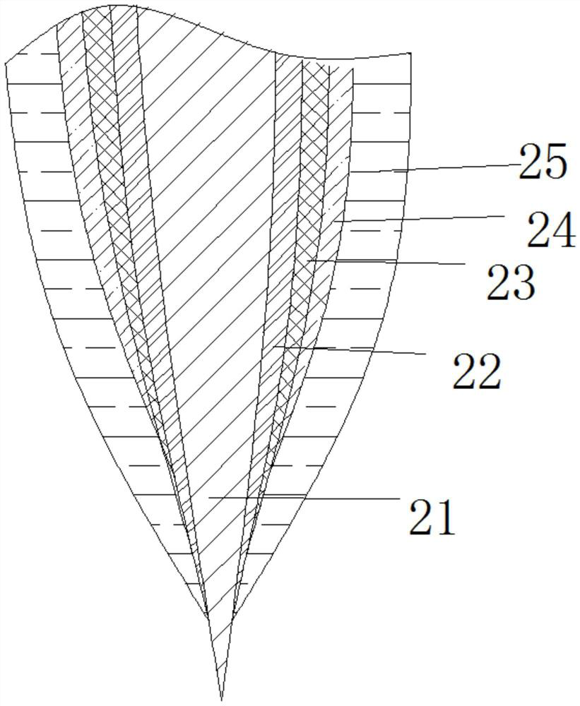 A kind of high ink-absorbing mulberry silk writing brush and its manufacturing method