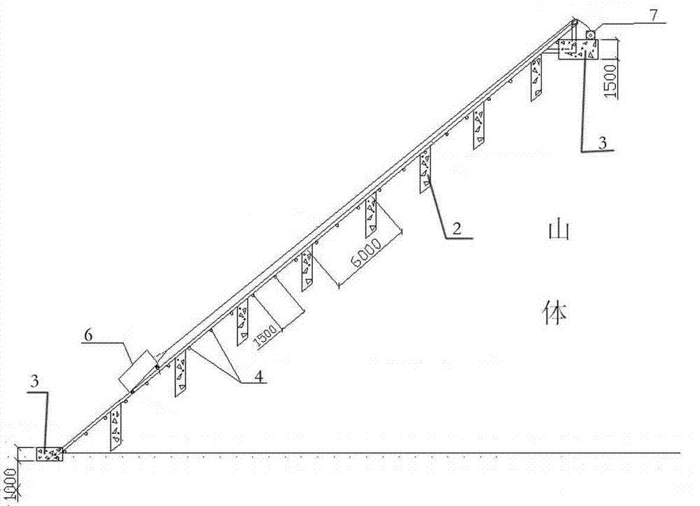 Transportation method for constructing high mountain building