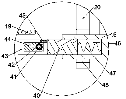 A device for repairing holes on the surface of a leather sofa