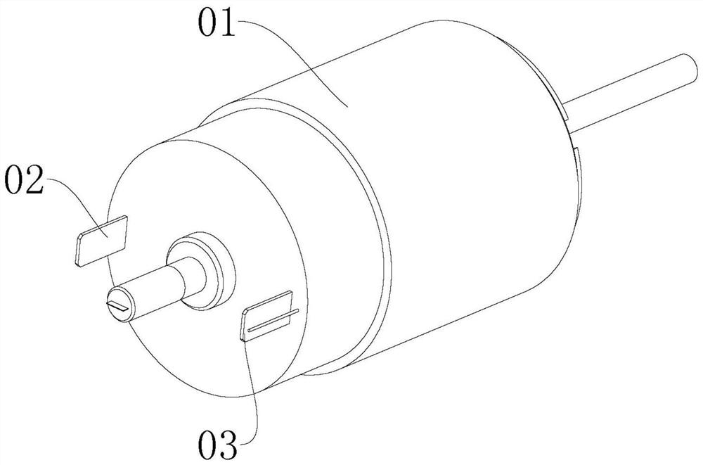 Automatic motor terminal pin correction mechanism of motor checking and correcting automatic machine