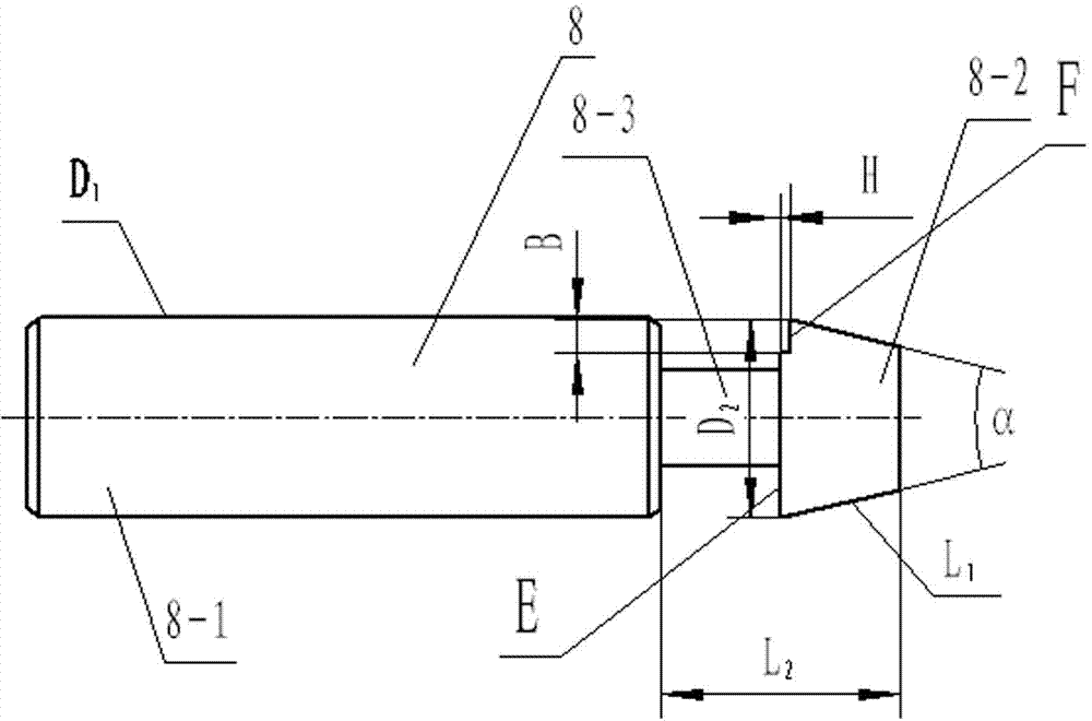 Gauge for measuring short inner cone