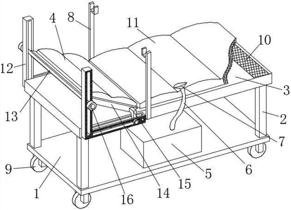 Infusion nursing bed for internal medicine