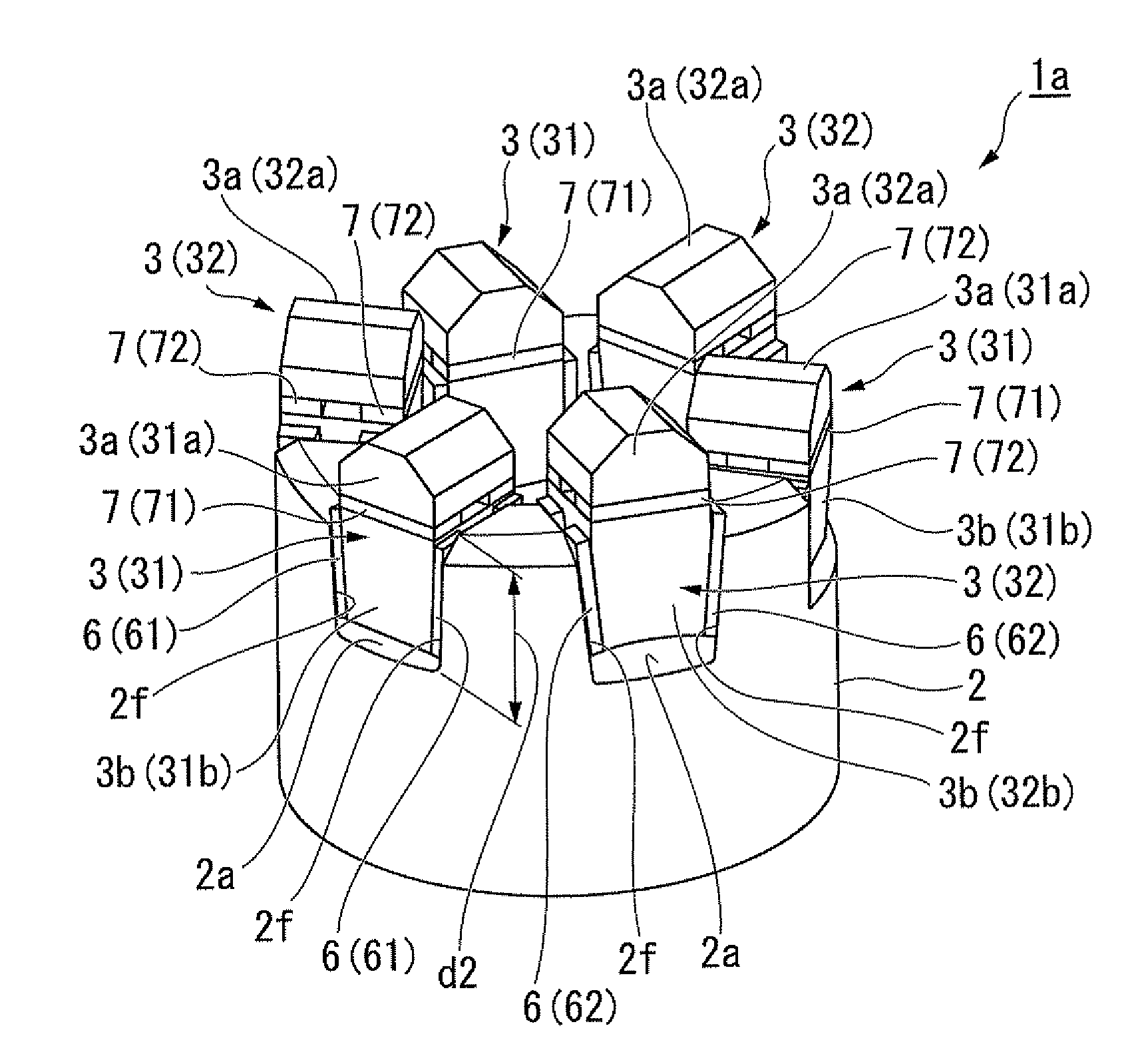 Piezoelectric actuator, lens barrel, and camera