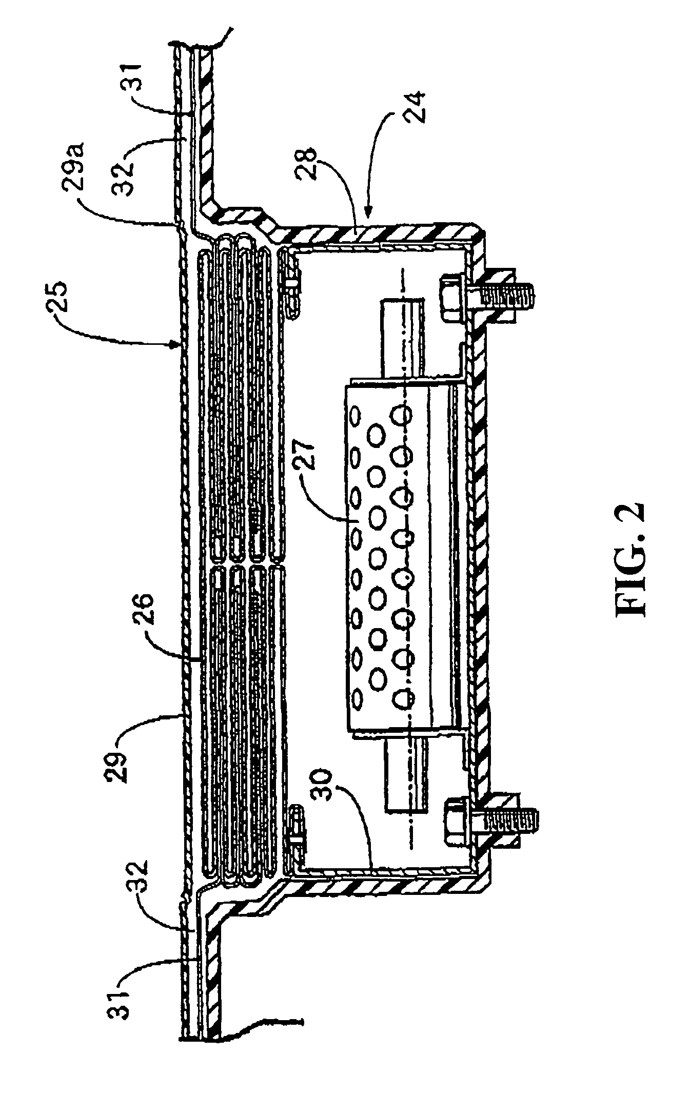 Air bag apparatus for a scooter type motorcycle