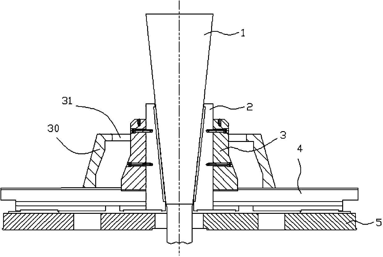 Method for forming deformed section annular part from stainless steel rectangular section annular part in a thermal expansion mode