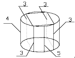 Squaring process and application of monocrystal silicon round bar for solar cells