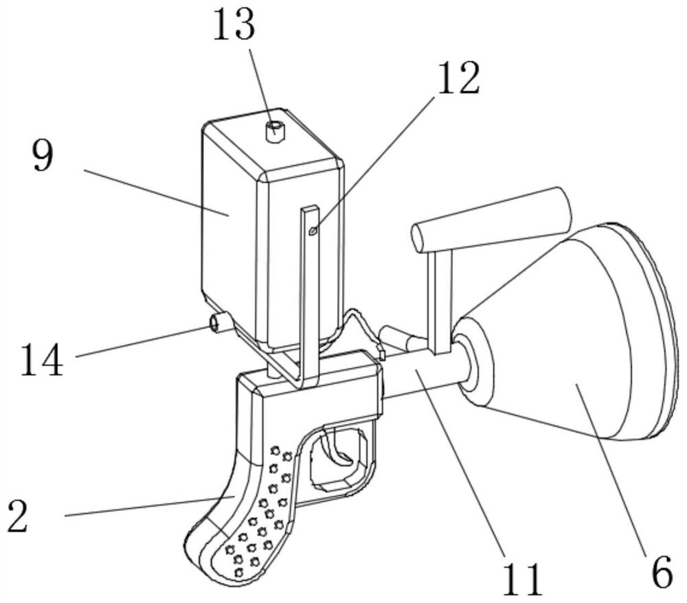 Medicine spraying device capable of uniformly applying medicine for clinical nursing