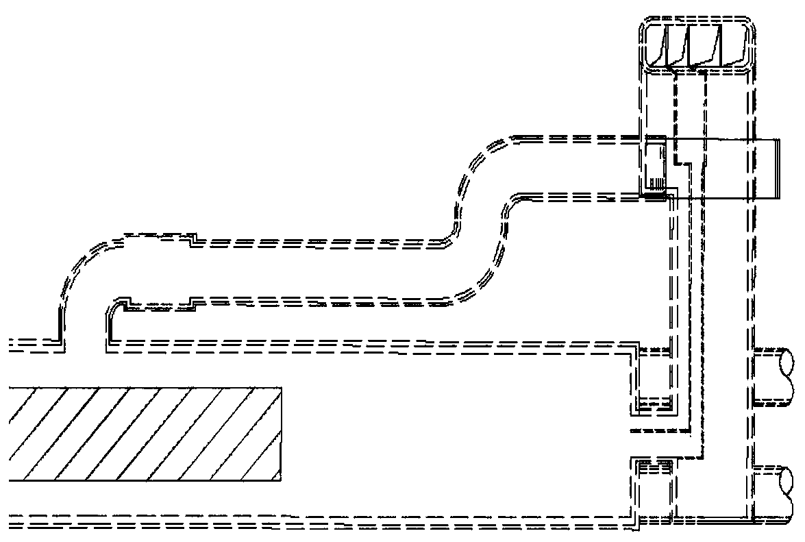 A construction method for the external hanging of the auxiliary structure of a subway station