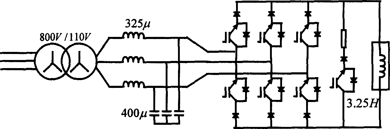 Transient stable control method for power system with superconductive energy-stroage device