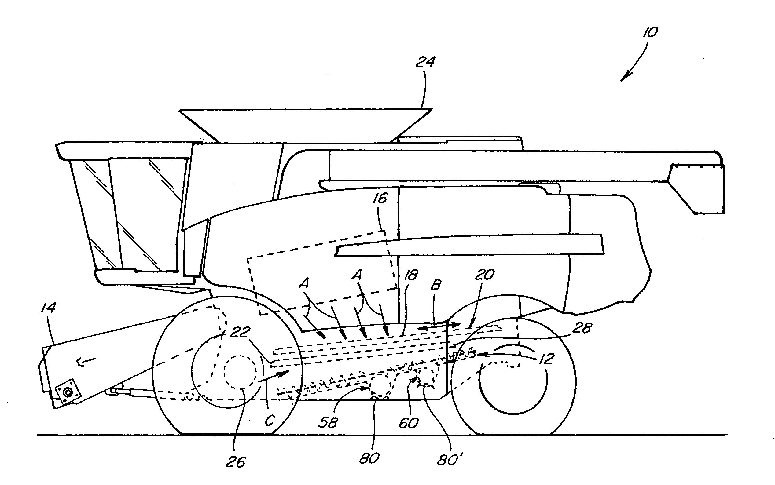 Auger trough clean-out door