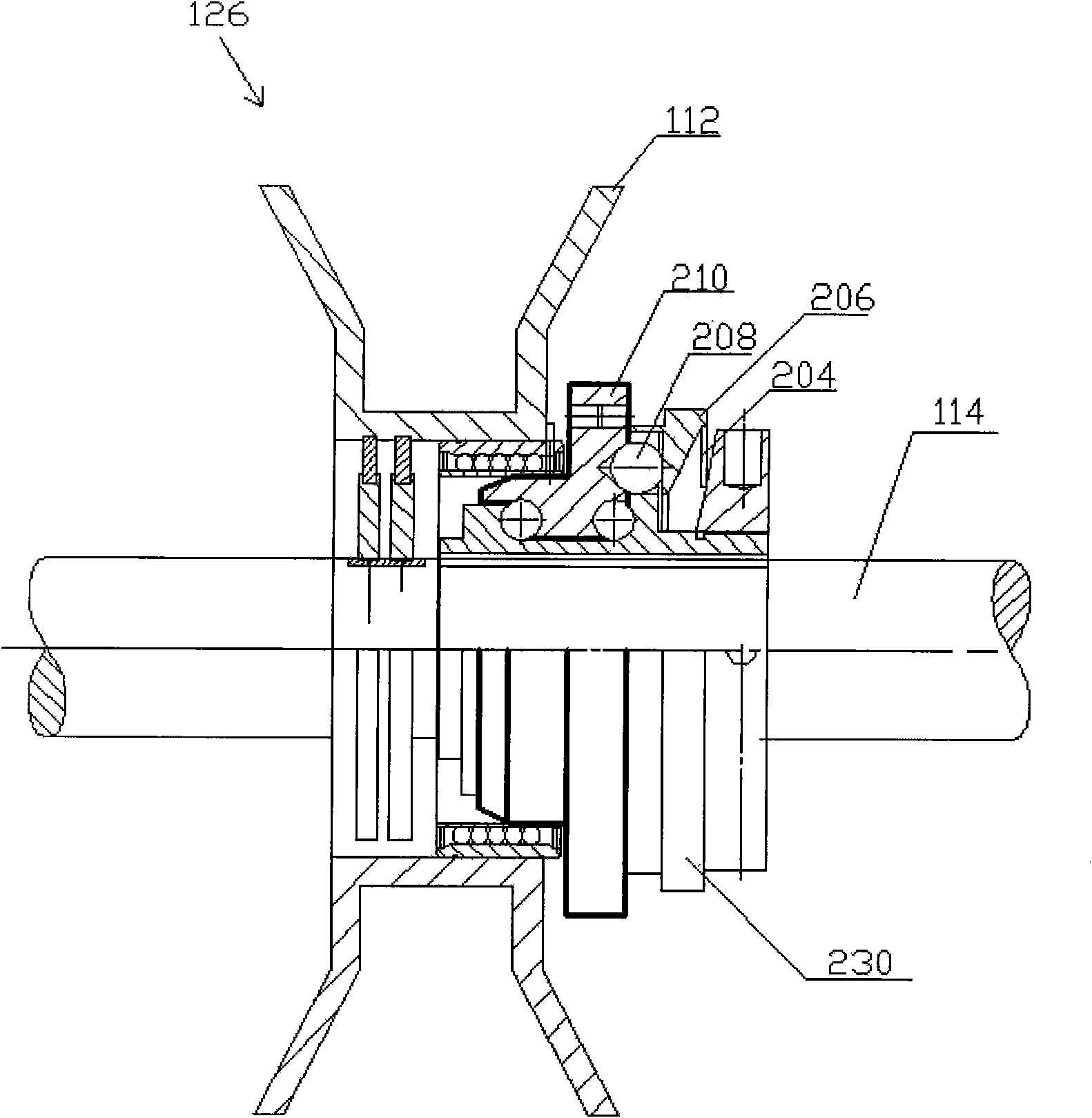 Device and method for taking up and laying cable conductors synchronously