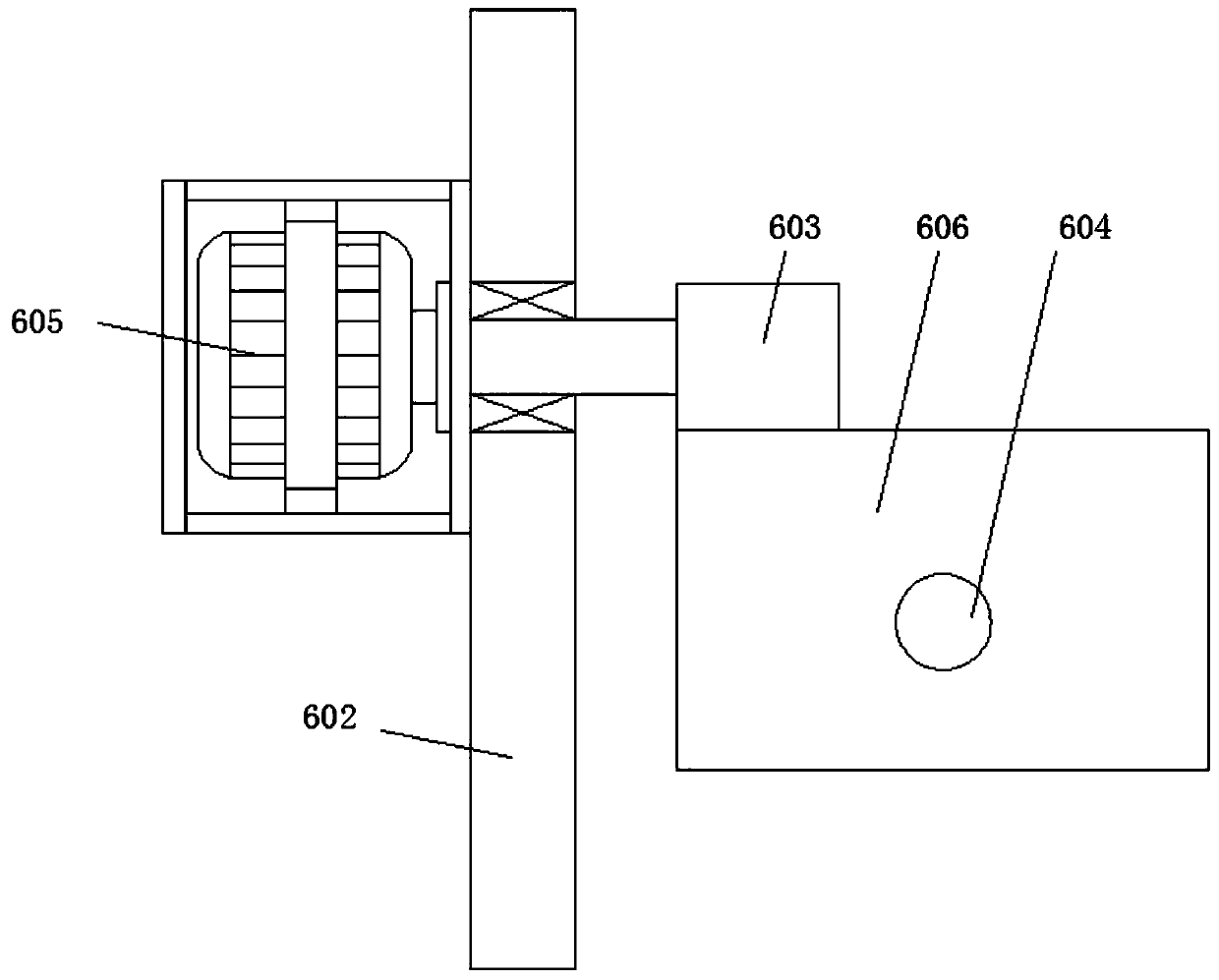 Special-shaped line strip paint spraying device