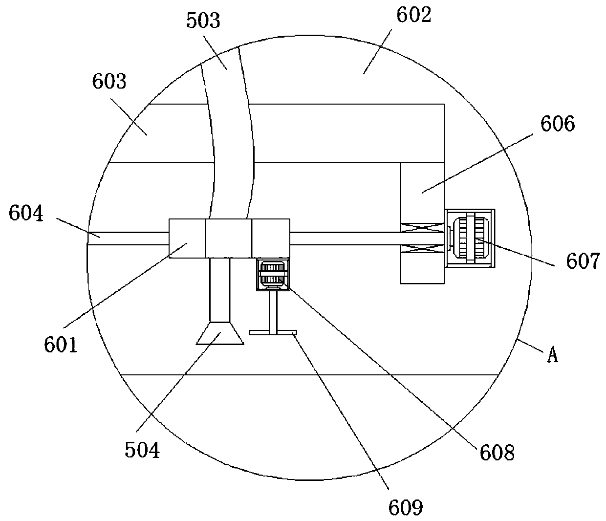 Special-shaped line strip paint spraying device