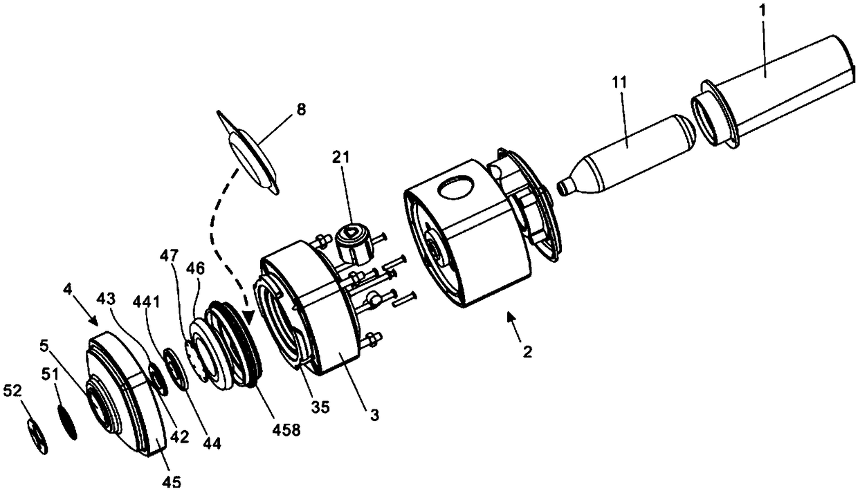 High-power foaming method and device of coffee