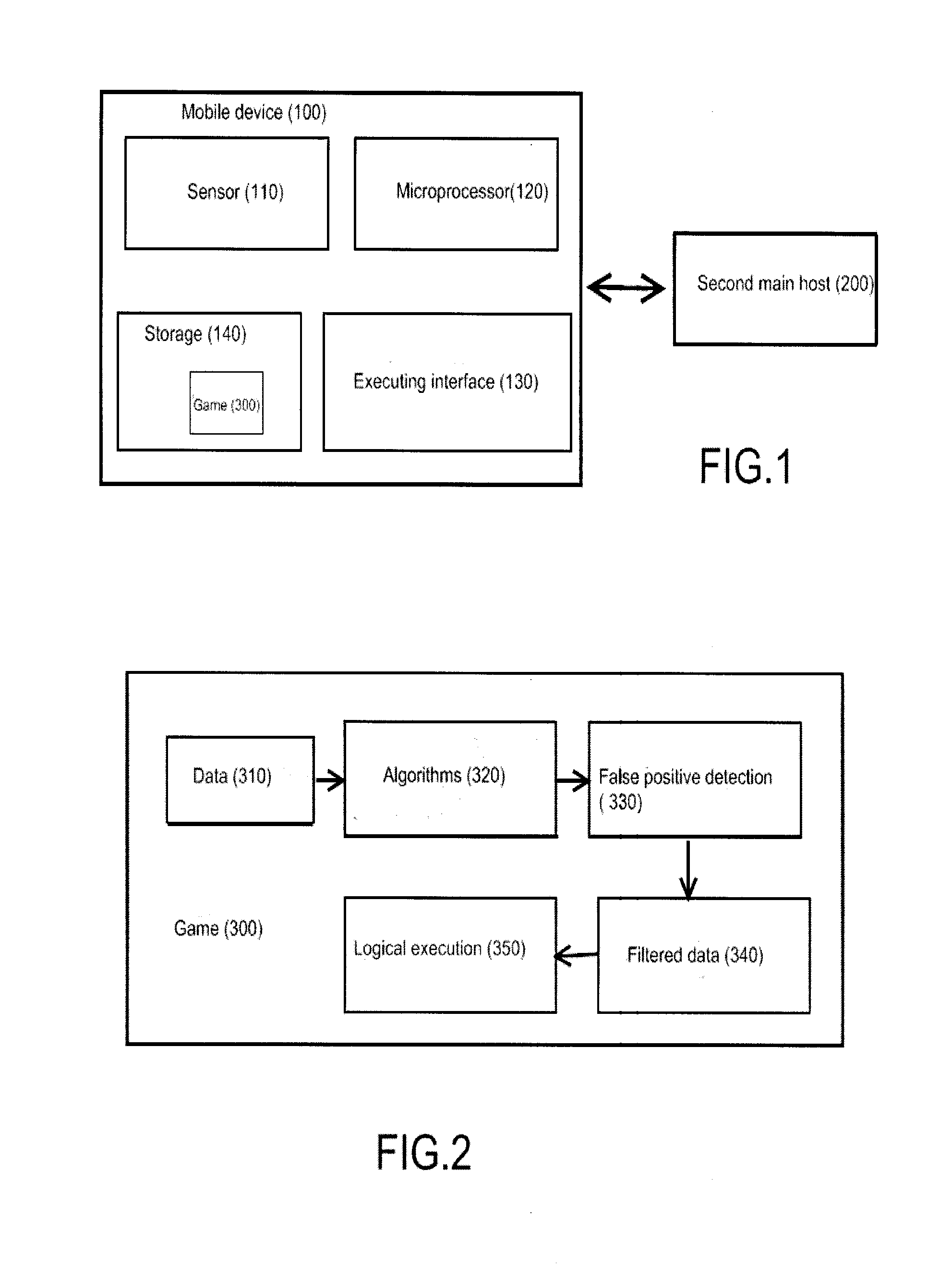 Sensor based human motion detection gaming with false positive detection