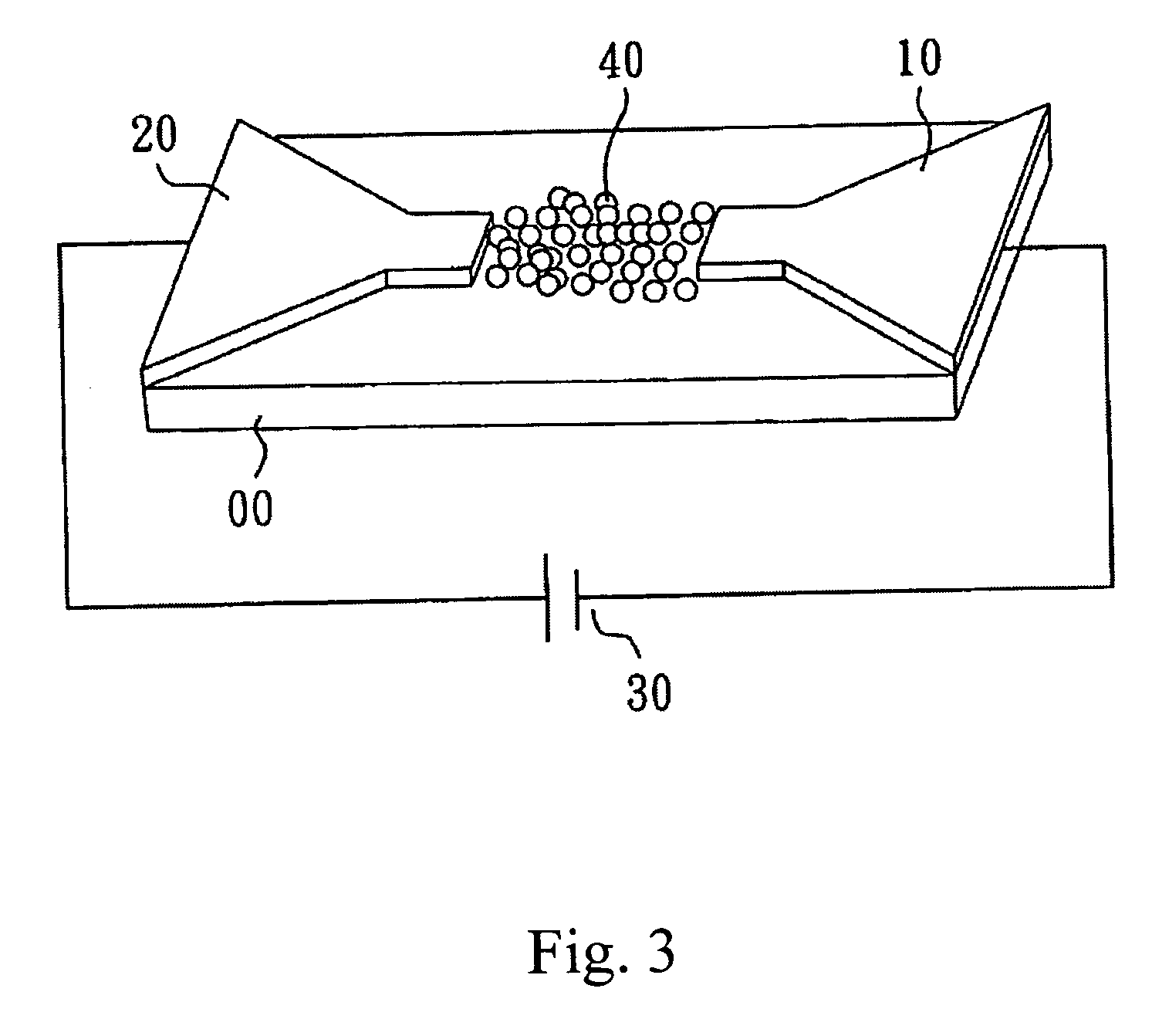 Method for electrically detecting oligo-nucleotides with nano-particles