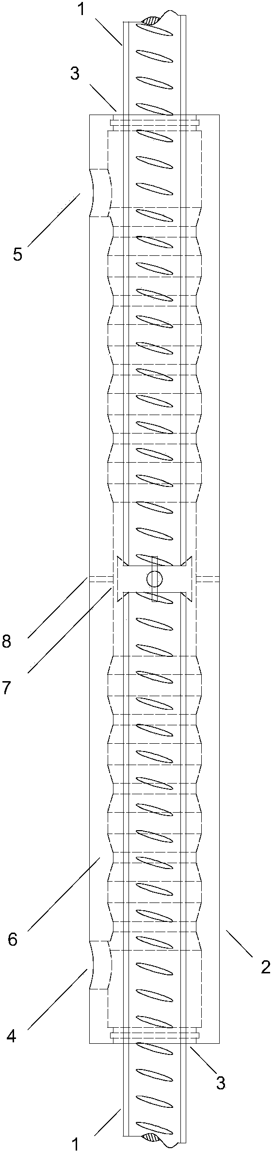 A perforated positioning grouting sleeve