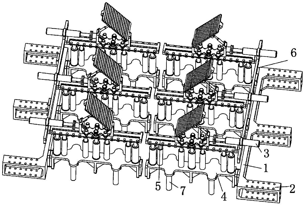 Auxiliary equipment for ship and warship overhauling and launching