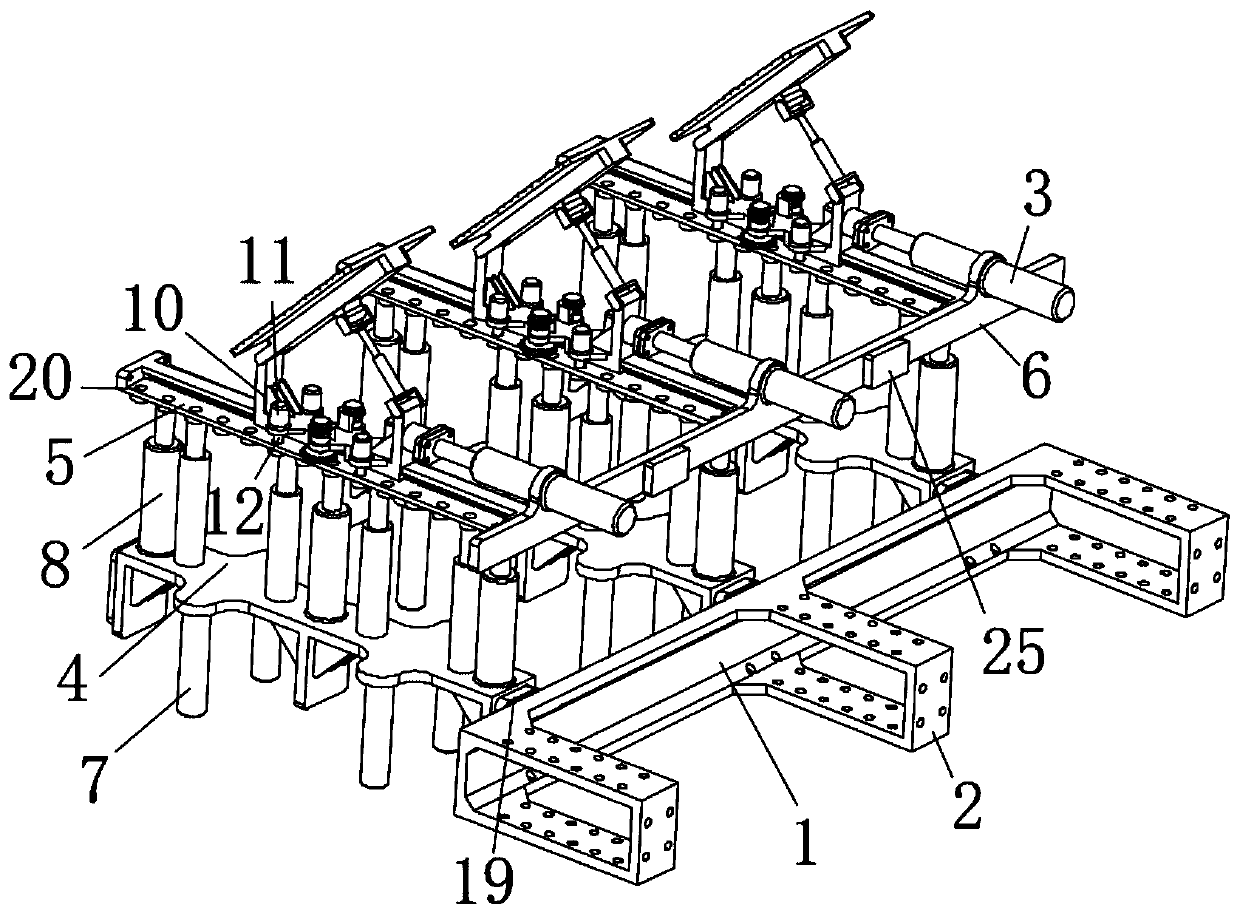 Auxiliary equipment for ship and warship overhauling and launching