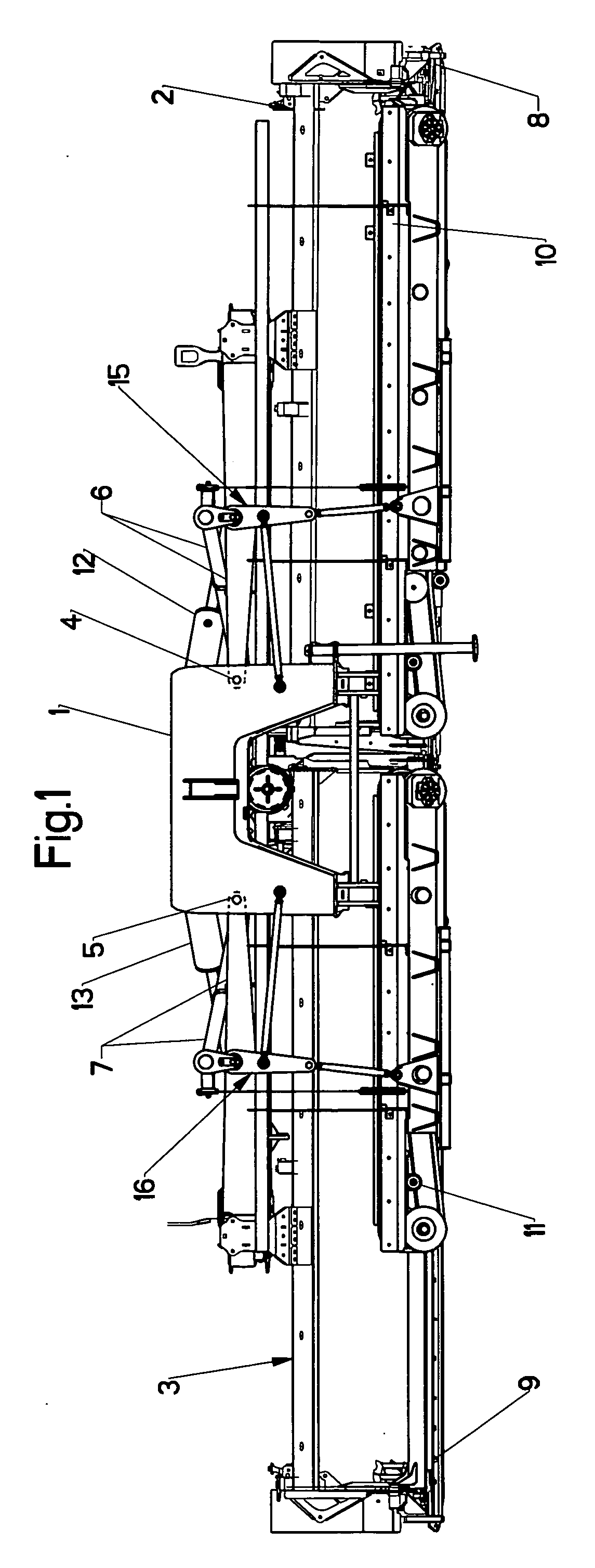 Mower with foldable mowing units