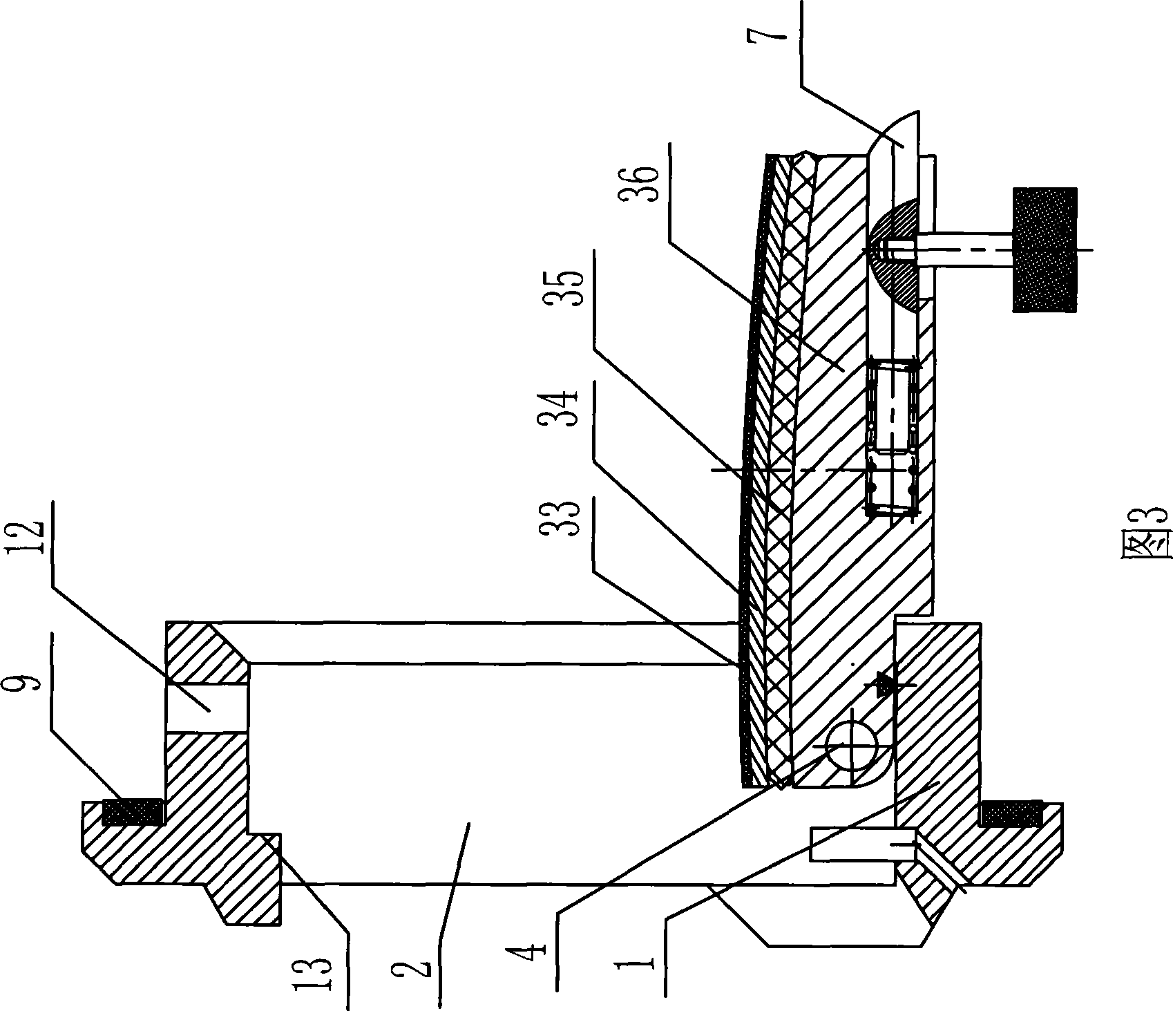 Embrasure structure on armored vehicle