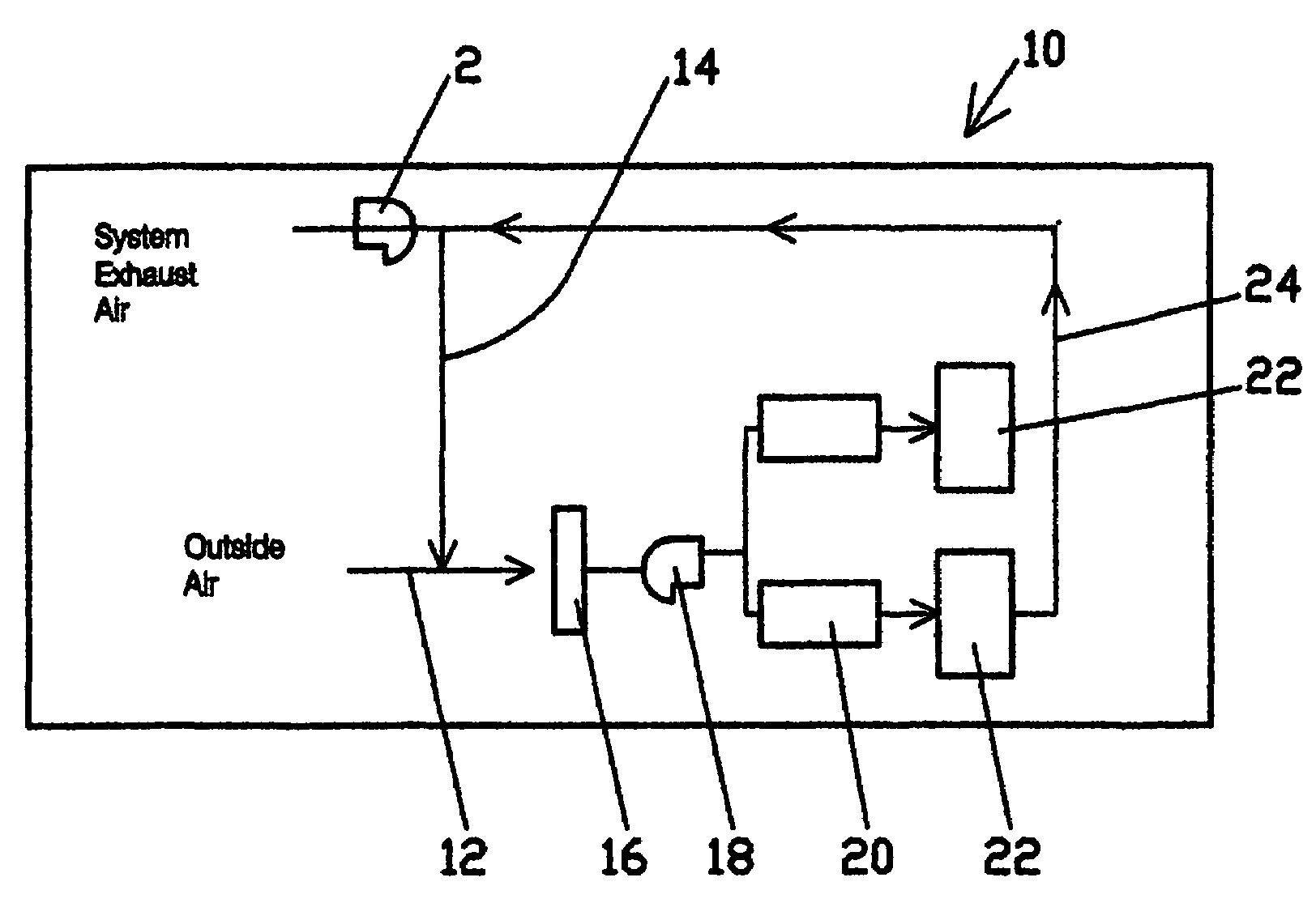 Low noise level HVAC system having displacement with induction