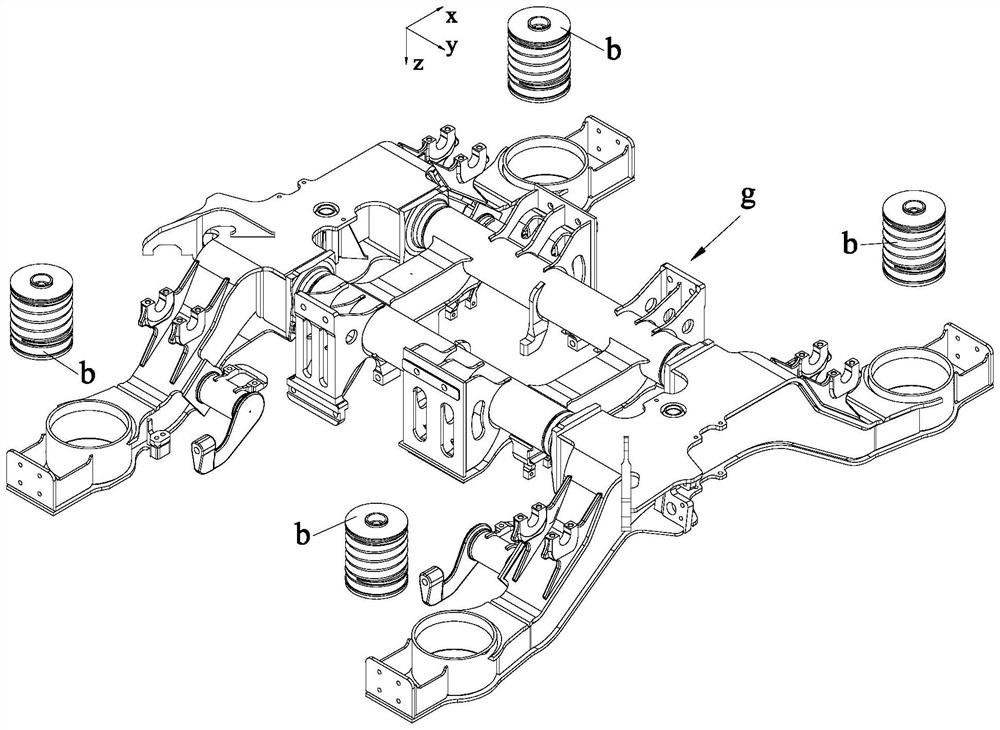 Annular vibration reduction axle box with temperature measuring hole