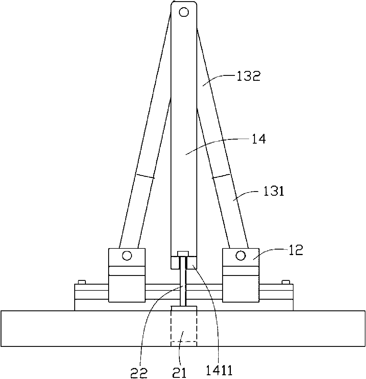 Core insert drawing device