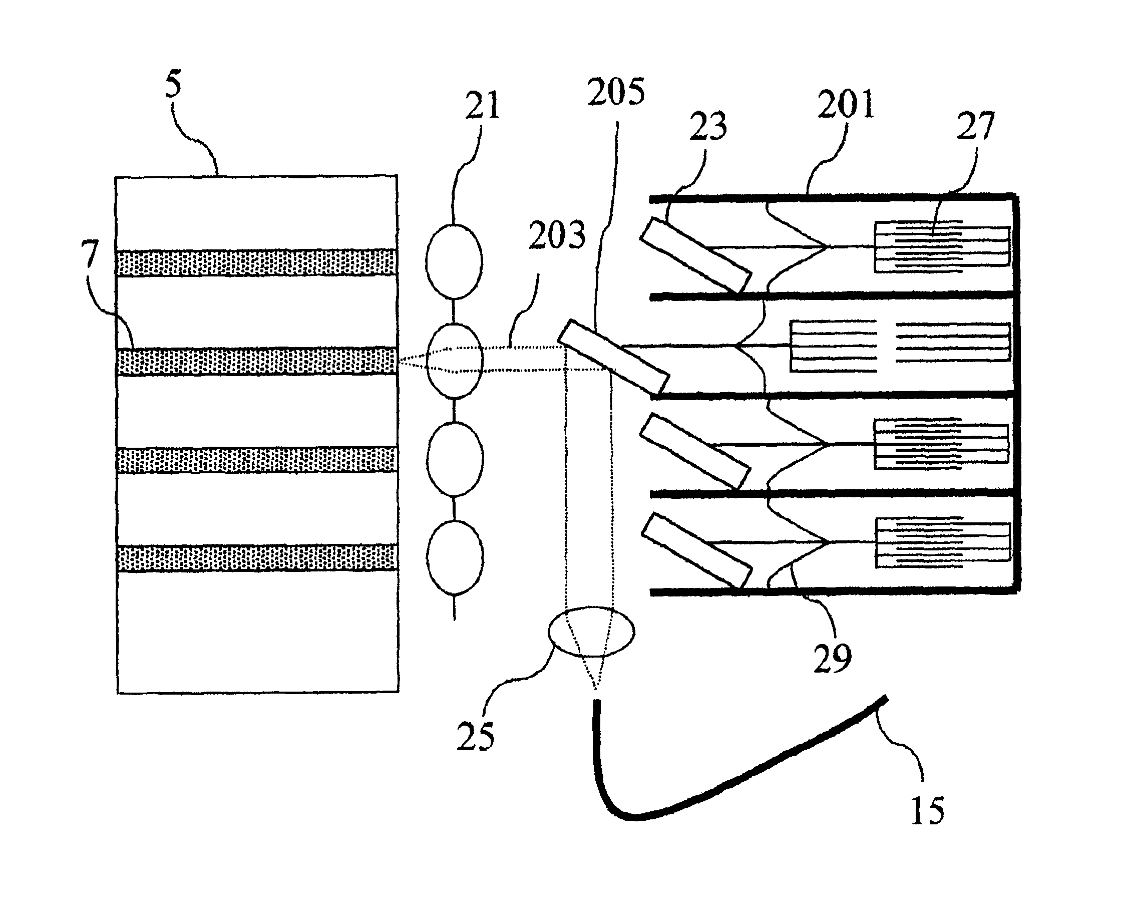 Tunable controlled laser array