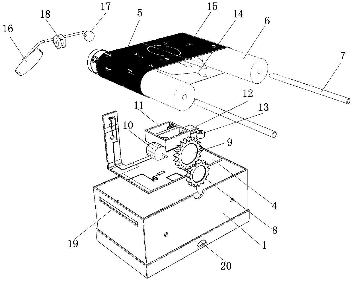 Intelligence game machine based on liquid metal printing circuit