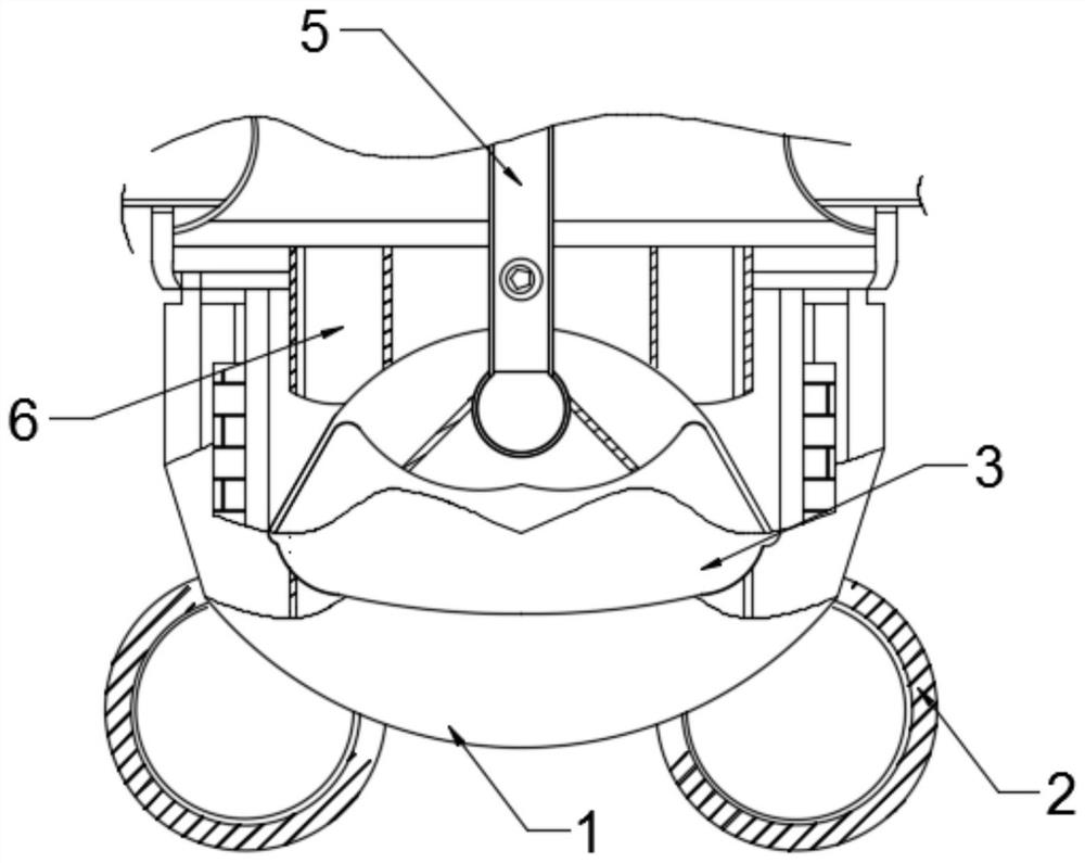 Energy-saving and environment-friendly goods clamping device for goods receiving by unmanned aerial vehicle