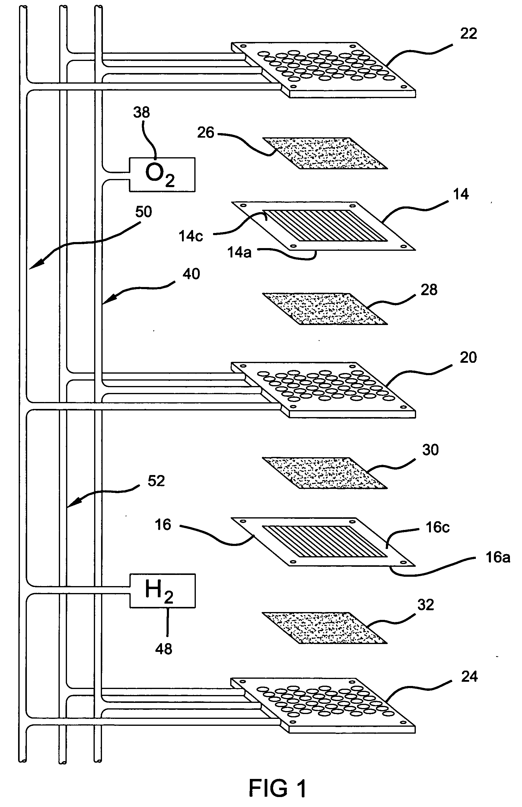 Ultra short high pressure gradient flow path flow field