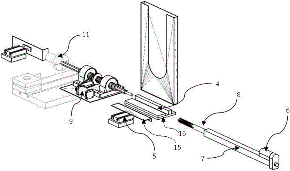 Automatic ridged-bar feeding and discharging system applicable to numerically controlled lathe and application thereof