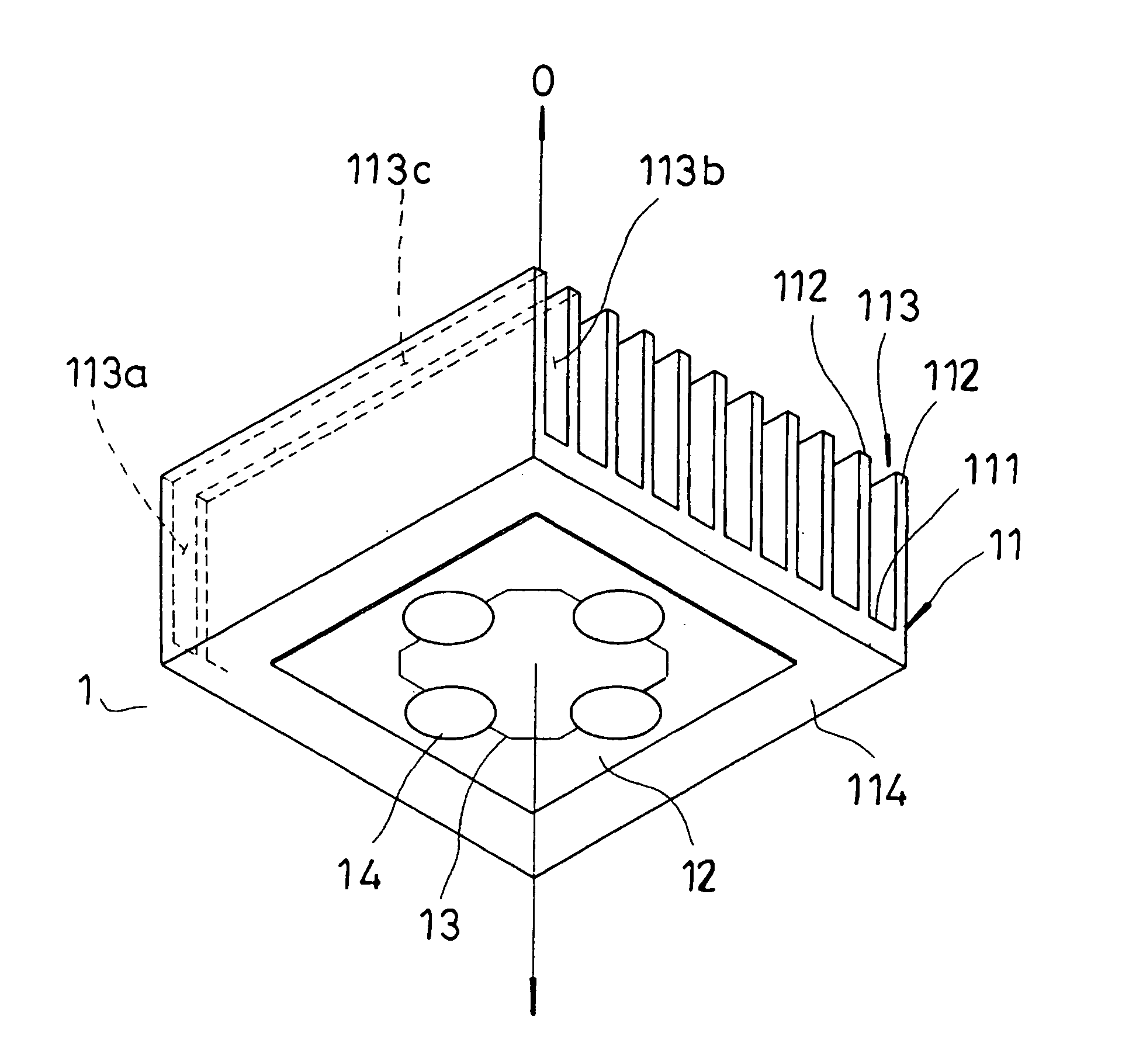 Light emitting diode lamp with high heat-dissipation capacity